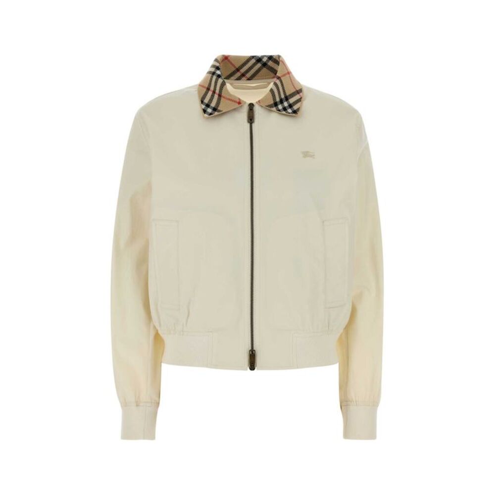 Burberry Women White Cotton Jacket